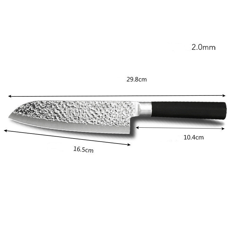 Santoku Knife Stainless Steel TPR Non-slip Handle