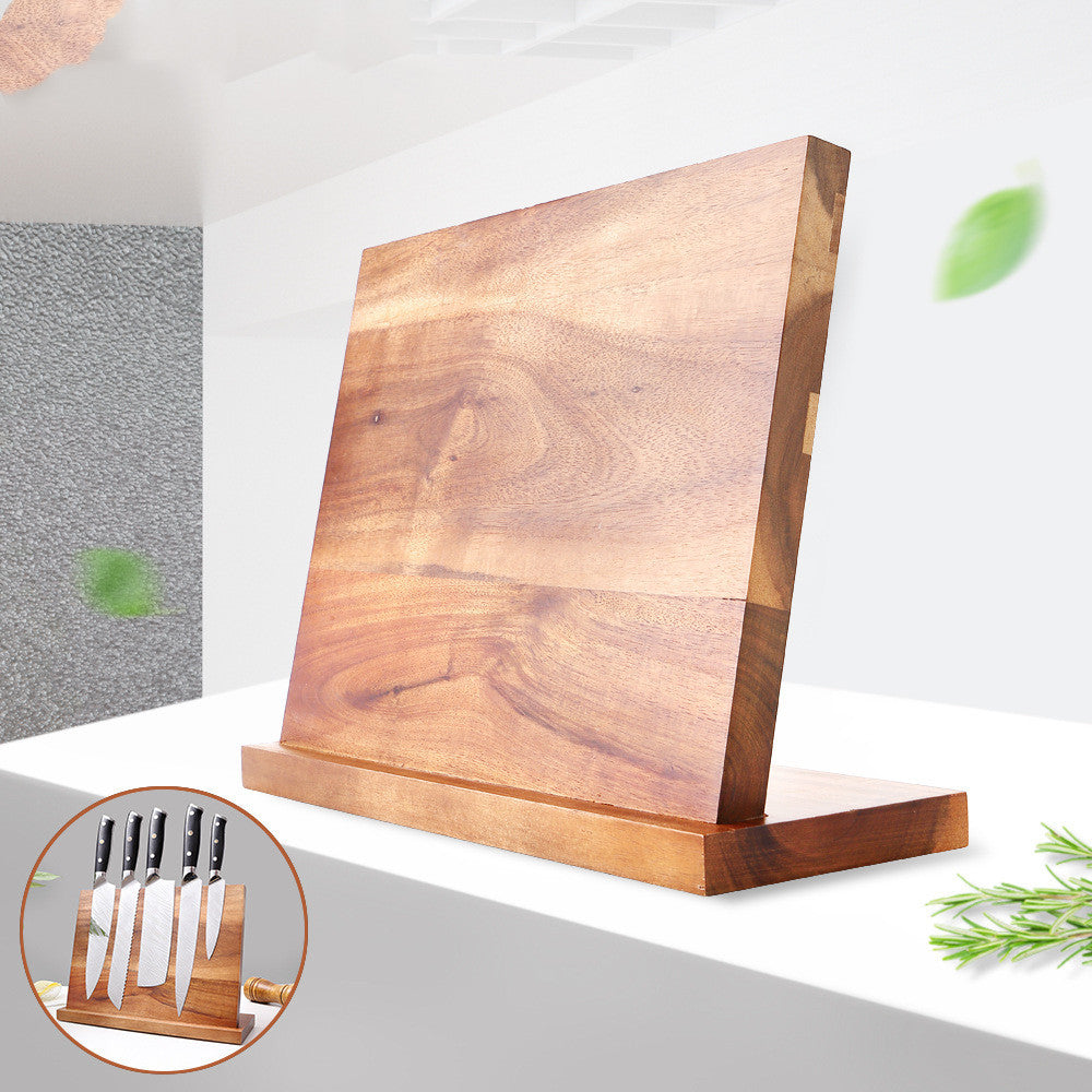 Magnetic Wooden Knife Holder