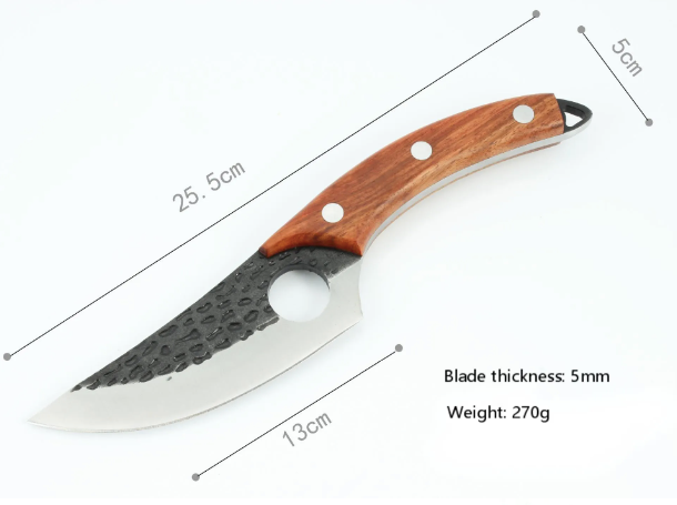High Carbon Steel Curved Boning Knife