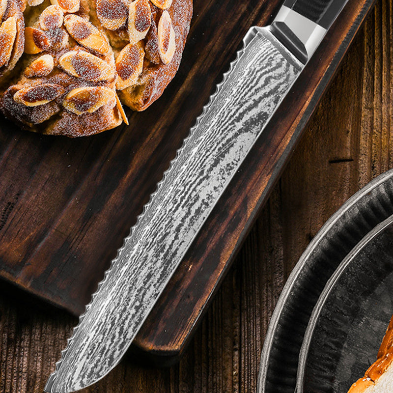 Damascus Steel Bread Knife
