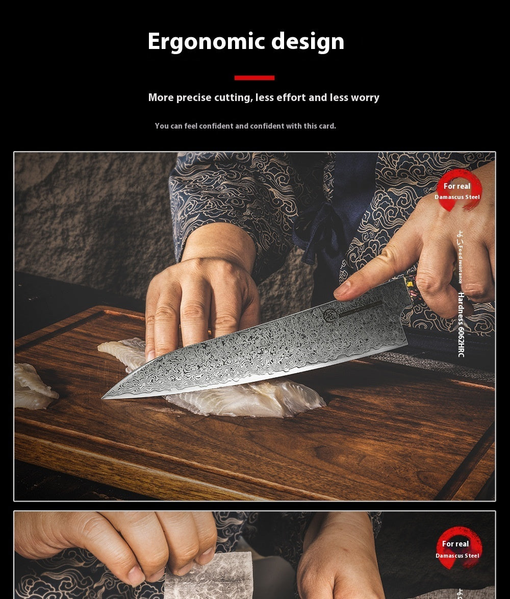 Red Resin Damascus Steel