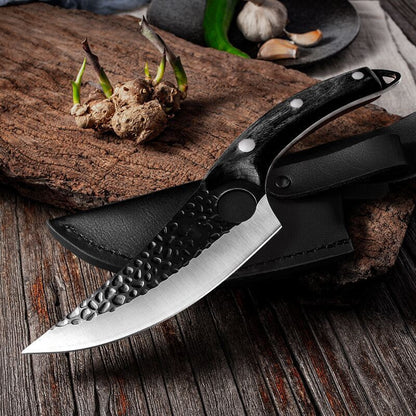 High Carbon Steel Curved Boning Knife